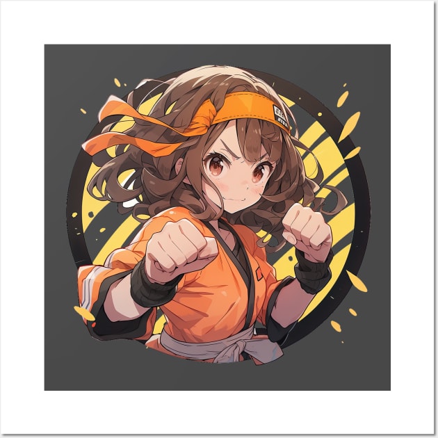 Fighting girl 1 Wall Art by obstinator